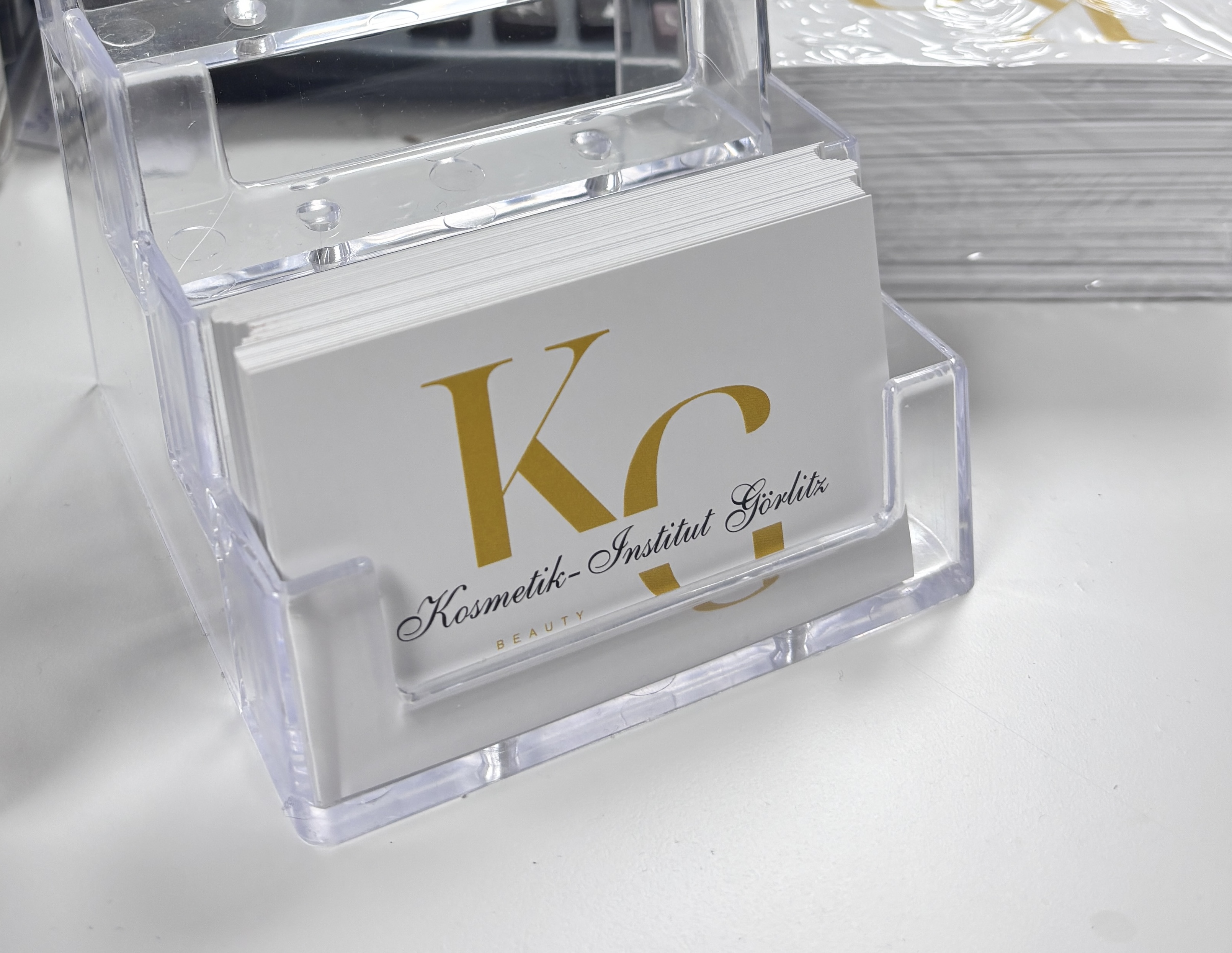 Visitenkarten des Kosmetikinstituts Görlitz in Recklinghausen